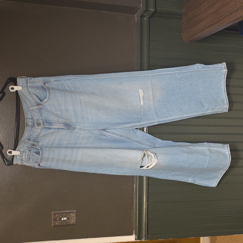 Old Navy Baggy Wide Leg Drapey Denim size 14